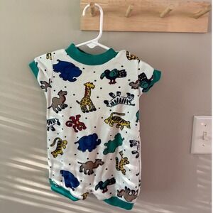 Basic Editions 3/6m colorblock safari animals